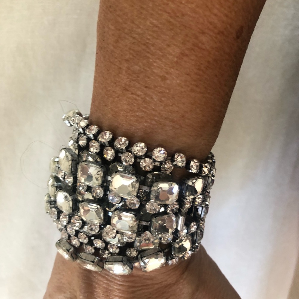 Rhinestone Statement Bracelet - image 2